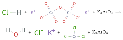  + + K3AsO3 ⟶ + + + K3AsO4