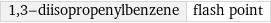 1, 3-diisopropenylbenzene | flash point