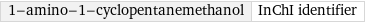 1-amino-1-cyclopentanemethanol | InChI identifier