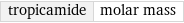 tropicamide | molar mass