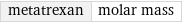 metatrexan | molar mass