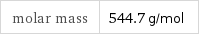 molar mass | 544.7 g/mol