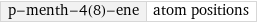 p-menth-4(8)-ene | atom positions