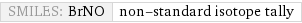 SMILES: BrNO | non-standard isotope tally