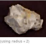  (using radius=2)