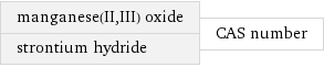 manganese(II, III) oxide strontium hydride | CAS number