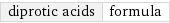 diprotic acids | formula