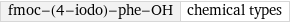 fmoc-(4-iodo)-phe-OH | chemical types