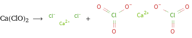 Ca(ClO)2 ⟶ + 