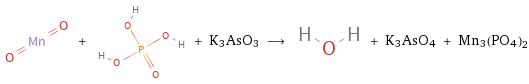  + + K3AsO3 ⟶ + K3AsO4 + Mn3(PO4)2