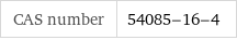 CAS number | 54085-16-4