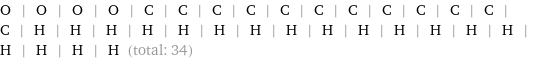 O | O | O | O | C | C | C | C | C | C | C | C | C | C | C | C | H | H | H | H | H | H | H | H | H | H | H | H | H | H | H | H | H | H (total: 34)