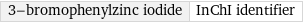 3-bromophenylzinc iodide | InChI identifier