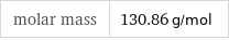 molar mass | 130.86 g/mol