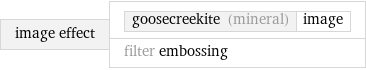image effect | goosecreekite (mineral) | image filter embossing