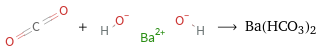  + ⟶ Ba(HCO3)2