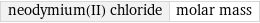 neodymium(II) chloride | molar mass