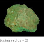  (using radius=2)