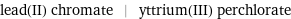 lead(II) chromate | yttrium(III) perchlorate