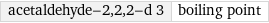 acetaldehyde-2, 2, 2-d 3 | boiling point