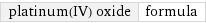 platinum(IV) oxide | formula