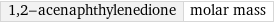 1, 2-acenaphthylenedione | molar mass