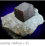  (using radius=2)