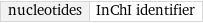 nucleotides | InChI identifier