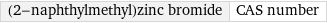 (2-naphthylmethyl)zinc bromide | CAS number