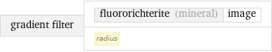 gradient filter | fluororichterite (mineral) | image radius