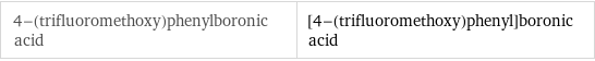 4-(trifluoromethoxy)phenylboronic acid | [4-(trifluoromethoxy)phenyl]boronic acid