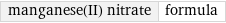 manganese(II) nitrate | formula