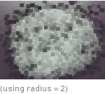  (using radius=2)