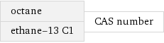 octane ethane-13 C1 | CAS number