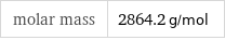 molar mass | 2864.2 g/mol