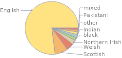 Cultural properties Ethnic mix