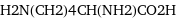 H2N(CH2)4CH(NH2)CO2H