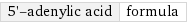 5'-adenylic acid | formula