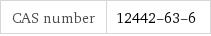 CAS number | 12442-63-6