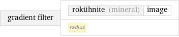 gradient filter | rokühnite (mineral) | image radius