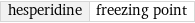 hesperidine | freezing point