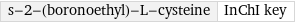 s-2-(boronoethyl)-L-cysteine | InChI key