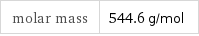 molar mass | 544.6 g/mol