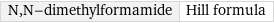 N, N-dimethylformamide | Hill formula