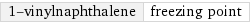 1-vinylnaphthalene | freezing point