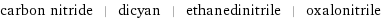 carbon nitride | dicyan | ethanedinitrile | oxalonitrile