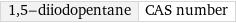 1, 5-diiodopentane | CAS number