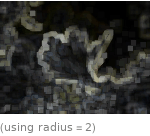  (using radius=2)