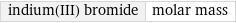 indium(III) bromide | molar mass