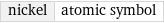 nickel | atomic symbol